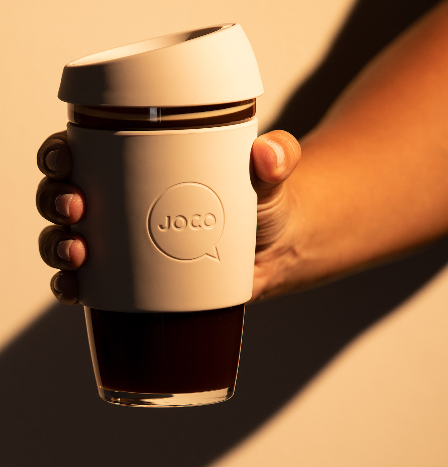 Details about   JOCO Reusable Glass Coffee Cup Amberlight 236ml 